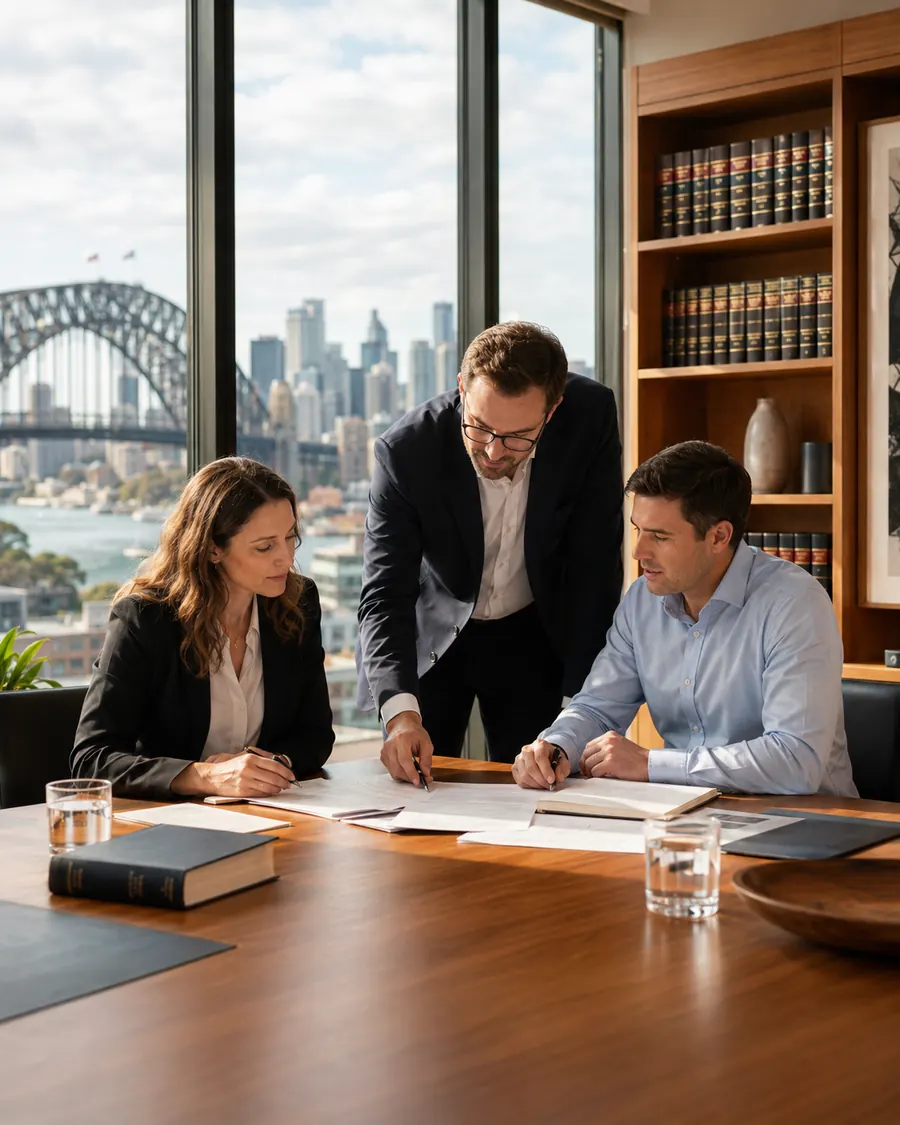 Sydney business district / Harbour Bridge